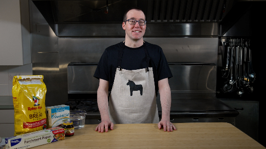 father glenn in kitchen