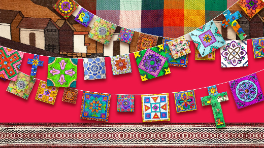 Hispanic artwork and tapestries 